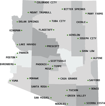arizona map