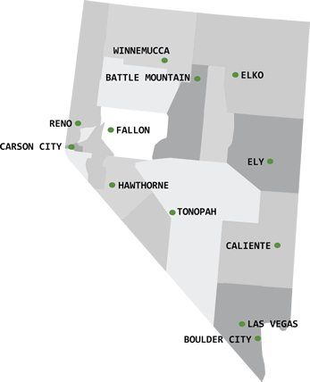nevada map