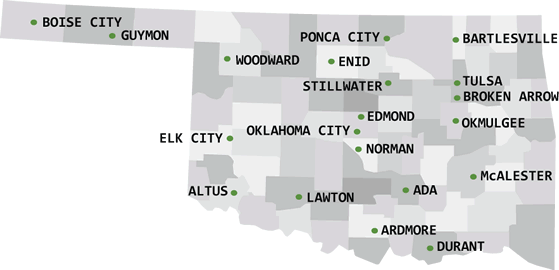 oklahoma map