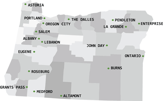 oregon map