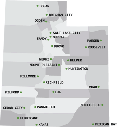 utah map