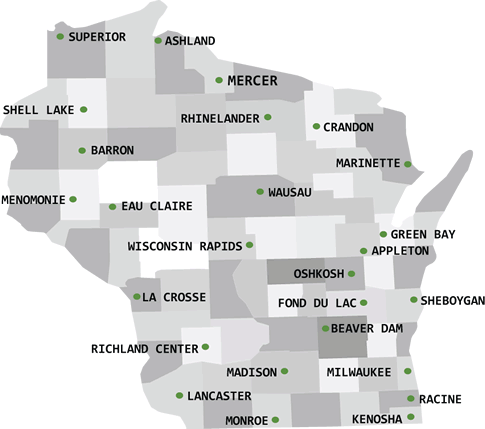 wisconsin map